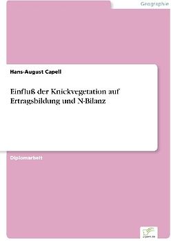 Einfluß der Knickvegetation auf Ertragsbildung und N-Bilanz