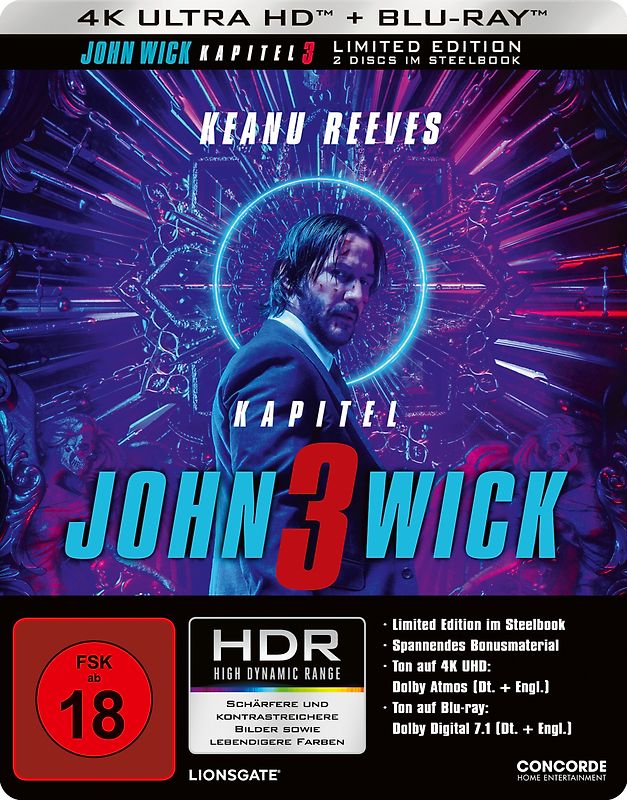 John Wick: Kapitel 3 [inkl. Blu-ray, Limited Edition] 4K Ultra HD Blu-ray