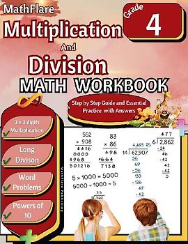 Multiplication and Division Math Workbook 4th Grade