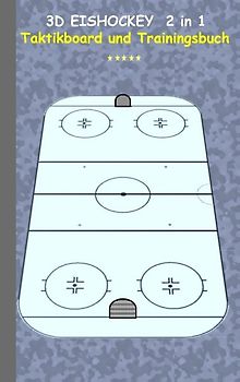 3D Eishockey 2 in 1 Taktikboard und Trainingsbuch