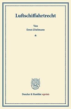 Luftschiffahrtrecht.