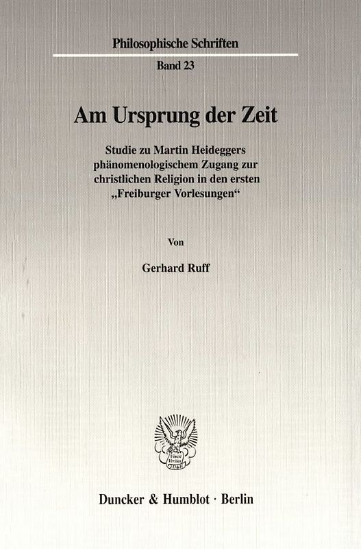 Am Ursprung der Zeit.