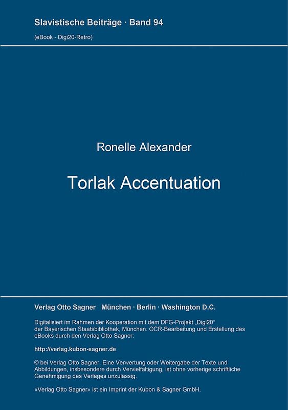 Torlak Accentuation