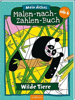 Mein dickes Malen-nach-Zahlen-Buch – Wilde Tiere