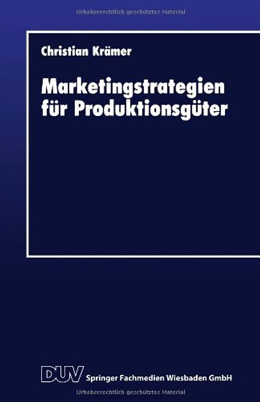 Marketingstrategien für Produktionsgüter