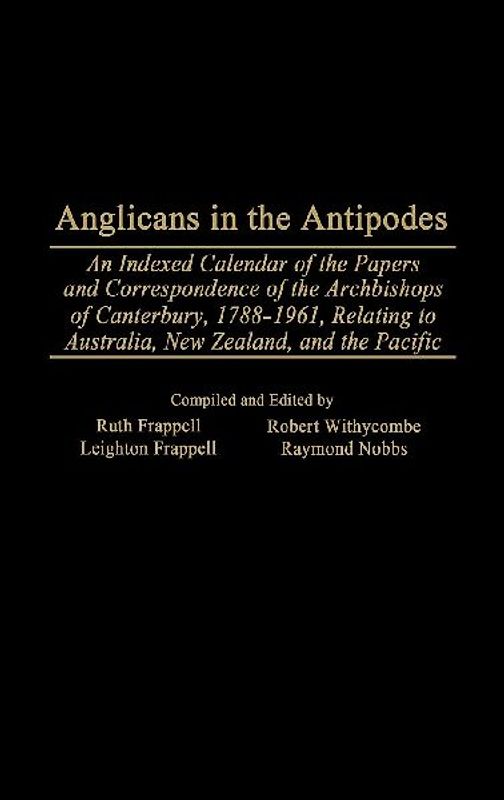 Anglicans in the Antipodes