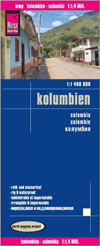 Reise Know-How Landkarte Kolumbien (1:1.400.000)