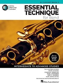Essential Technique for Band - BB Clarinet Book 3 with Online Resources