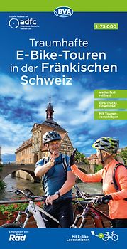 BVA ADFC Regionalkarte Traumhafte E-Bike-Touren in der Fränkischen Schweiz 1:75.000