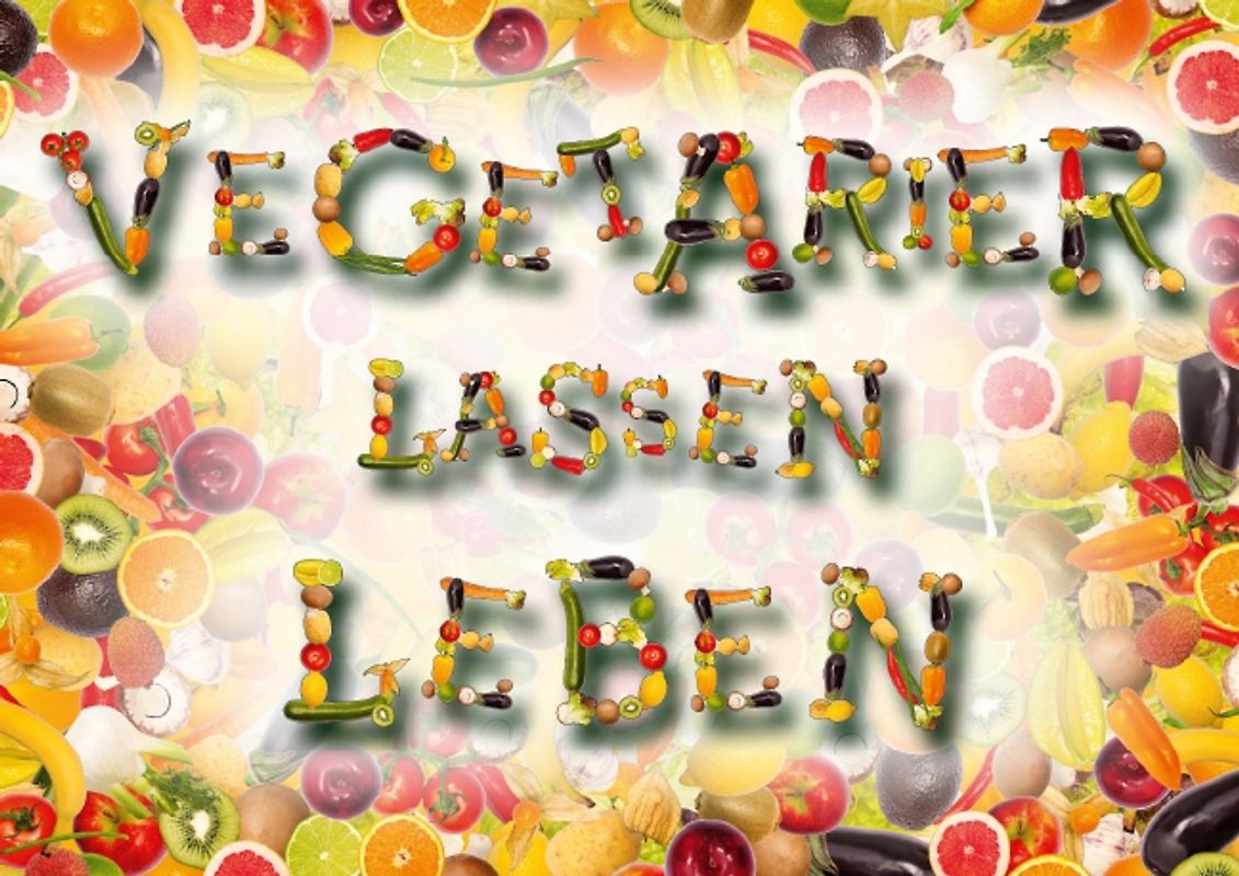 Vegetarier lassen leben (Posterbuch DIN A2 quer)