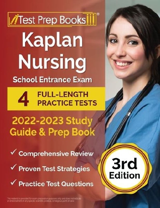 Kaplan Nursing School Entrance Exam 2022-2023 Study Guide