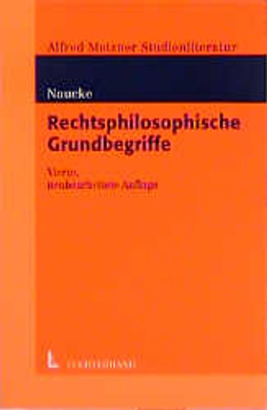 Rechtsphilosophische Grundbegriffe