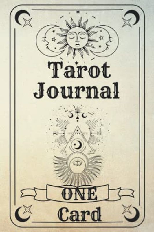 One Card Tarot Journal: Vintage Tarot Card Notebook