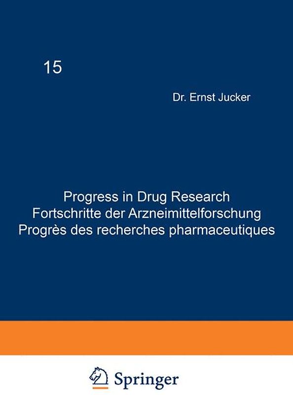 Progress in Drug Research (PDR). Fortschritte der Arzneimittelforschung....