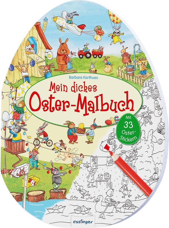 Mein dickes Oster-Malbuch