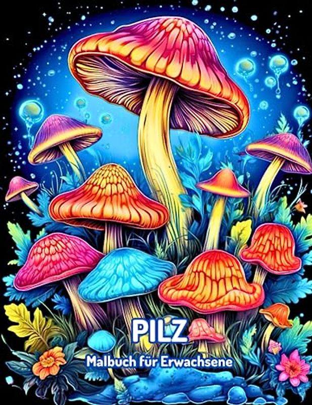 Pilz Malbuch für Erwachsene: Wunderbare Pilz-Malvorlagen zur Beruhigung, zum Stressabbau und zur Entspannung