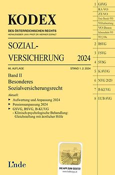 KODEX Sozialversicherung 2024, Band II