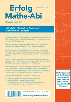 Erfolg im Mathe-Abi 2017 Basiswissen Saarland
