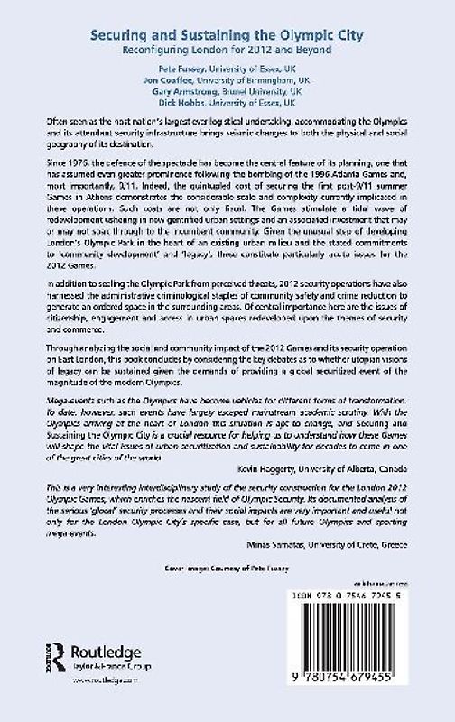 Securing and Sustaining the Olympic City