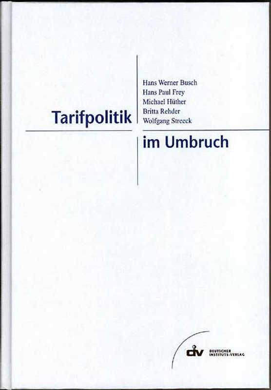 Tarifpolitik im Umbruch