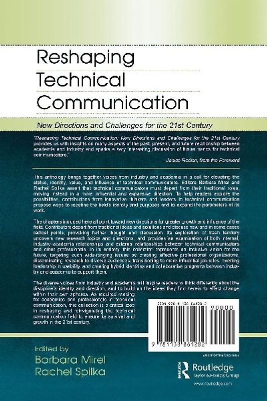 Reshaping Technical Communication