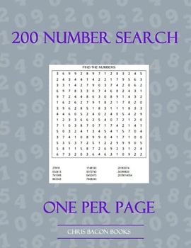 200 NUMBERSEARCH: 200 Large Print Puzzles To Pass The Hours During The Long Dark Nights