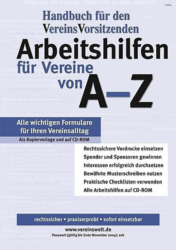 Arbeitshilfen für Vereine von A - Z