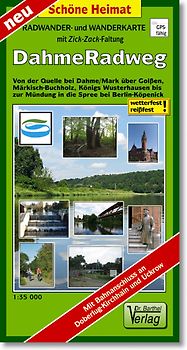 Radwander- und Wanderkarte Dahme-Radweg
