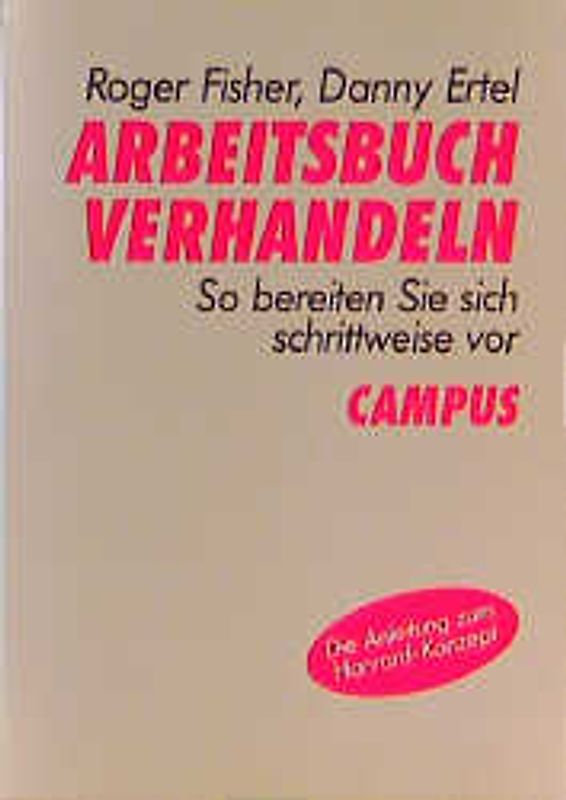 Arbeitsbuch Verhandeln