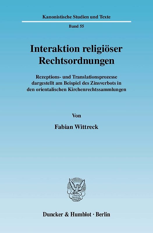 Interaktion religiöser Rechtsordnungen.