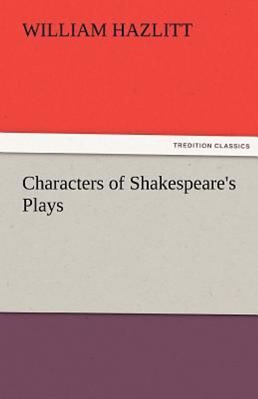 Characters of Shakespeare's Plays