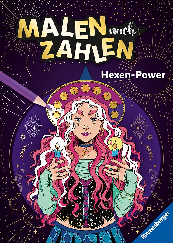 Malen nach Zahlen - Hexen-Power