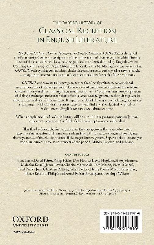 Oxf Hist Classic Recep Eng Vol3 Ohcrel C