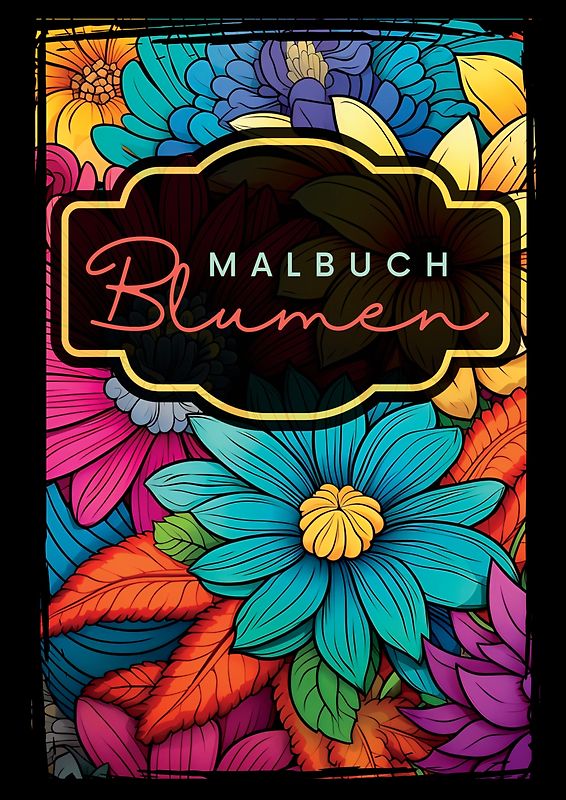 Malbuch Blumen