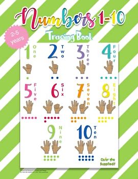 Tracing Book 1-10 Ages 2-5 years (Ages 2-5 years Tracing Books, Band 1)