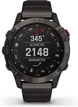 Garmin Fenix 6 47 mm titan et bracelet métal titan [Pro Solar Edition]