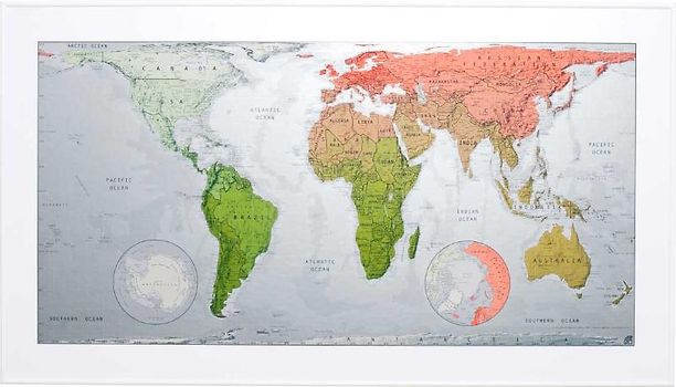 Futuremap Version4 - Pine to Coral to Gold magnetic, biegsame Magnetplatte