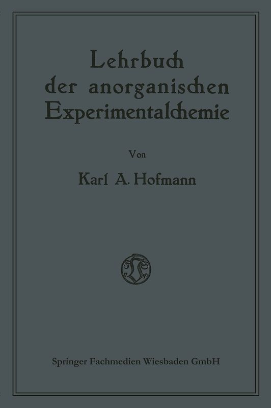 Lehrbuch der anorganischen Experimentalchemie