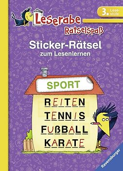 Leserabe: Sticker-Rätsel zum Lesenlernen (3. Lesestufe)