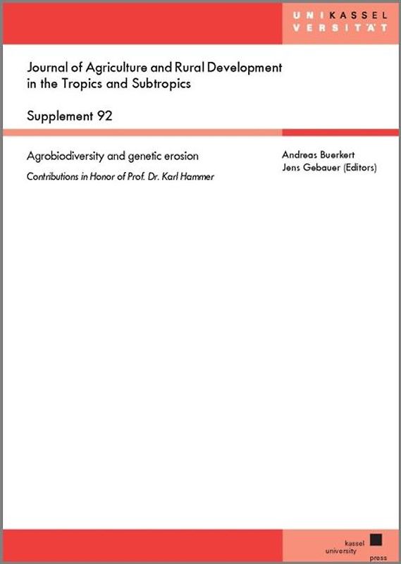 Agrobiodiversity and genetic erosion