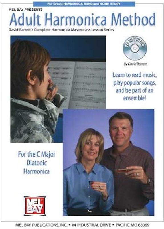 Adult Harmonica Method [With CD] (David Barrett's Complete Harmonica Masterclass Lesson) - Barrett, David