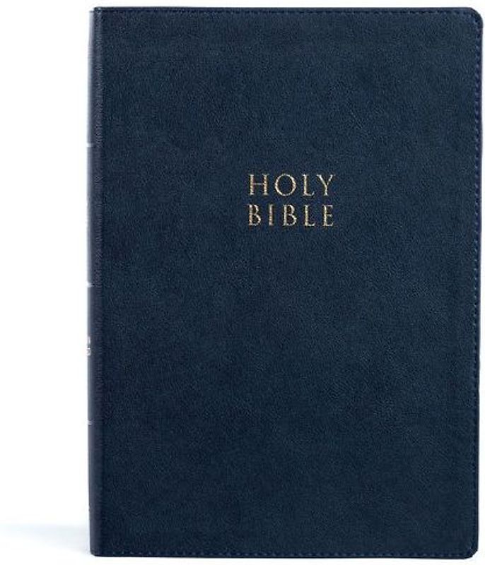 CSB Super Giant Print Reference Bible, Navy Leathertouch