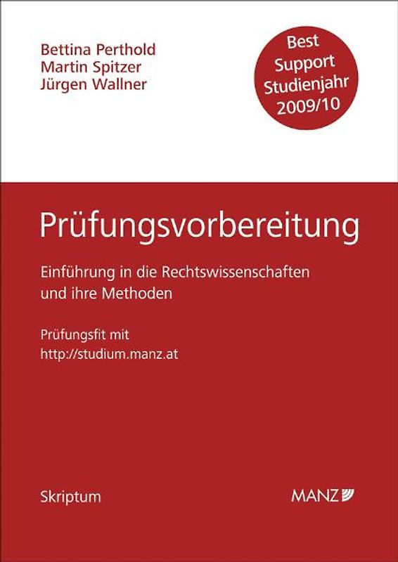 Einführung in die Rechtswissenschaften und ihre Methoden - Prüfungsvorbereitung - Studienjahr 2009/2010