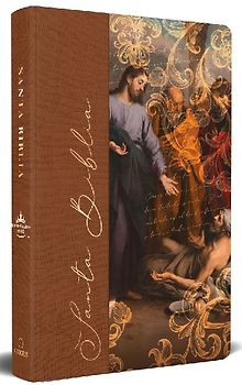 Biblia Rvr 1960 Letra Grande, Tamaño Manual, Tapa Dura de Tela Jesús Sana / Spanish Bible Rvr 1960 Handy Size Large Print Hardcover Cloth Jesus Heals