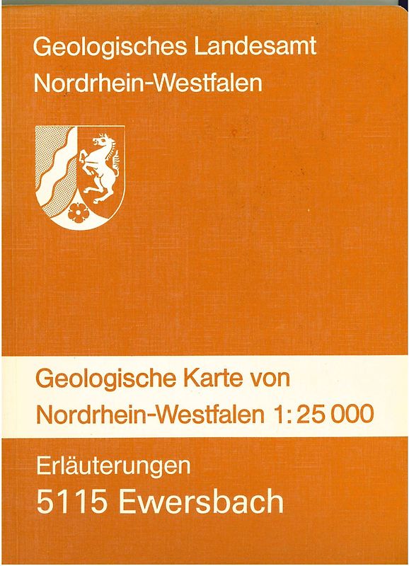 Geologische Karten von Nordrhein-Westfalen 1:25000 / Ewersbach