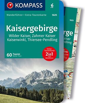 KOMPASS Wanderführer Kaisergebirge, 60 Touren mit Extra-Tourenkarte