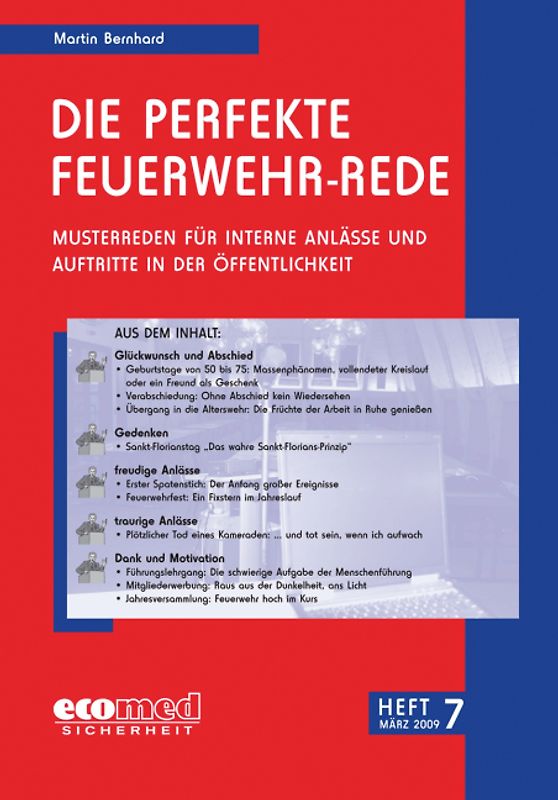 Die perfekte Feuerwehr-Rede Heft 7