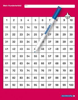 Mein Hunderterfeld mit Stift