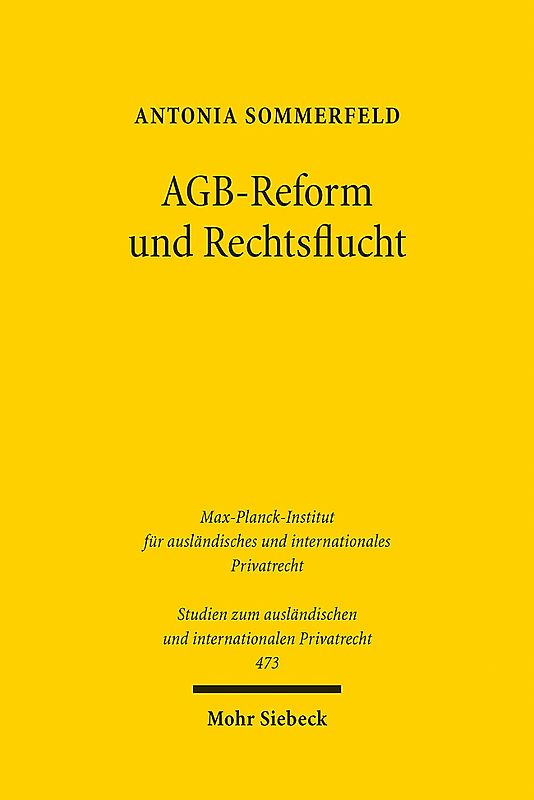 AGB-Reform und Rechtsflucht