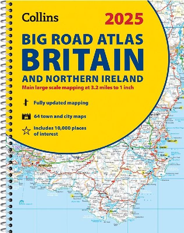 2025 Collins Big Road Atlas Britain and Northern Ireland